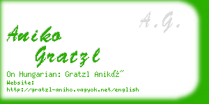 aniko gratzl business card